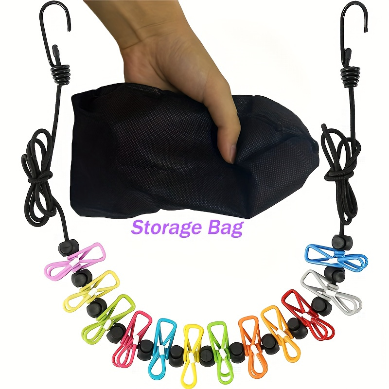 Laundry - 1 portable retractable clothesline for travel,