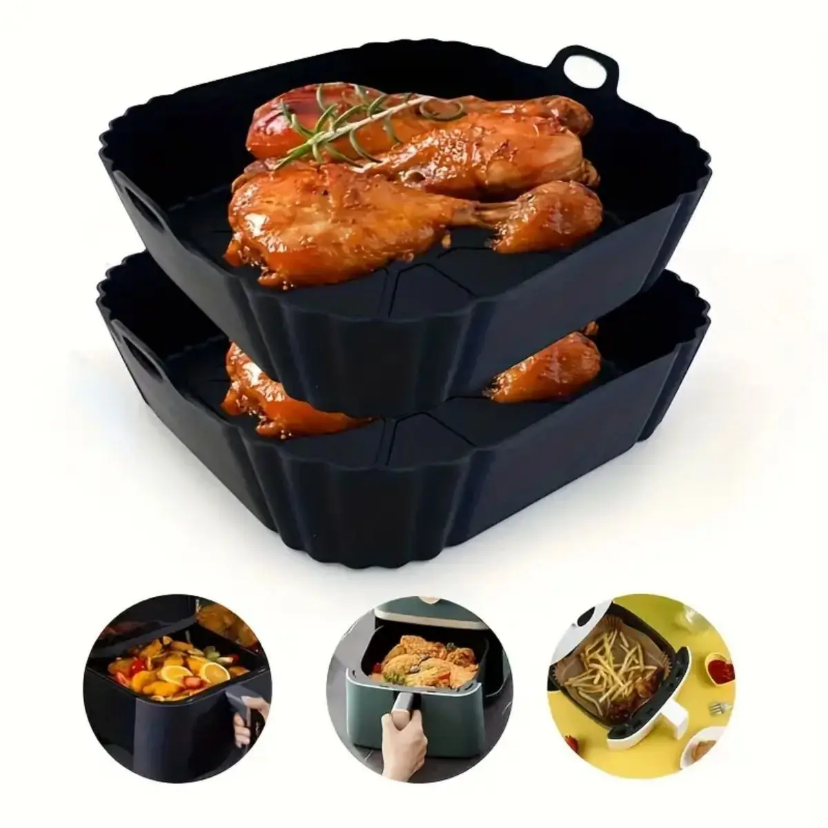 Reusable Air Fryer Silicone Po - Air Fryer Silicone Pot Liner recension och pris