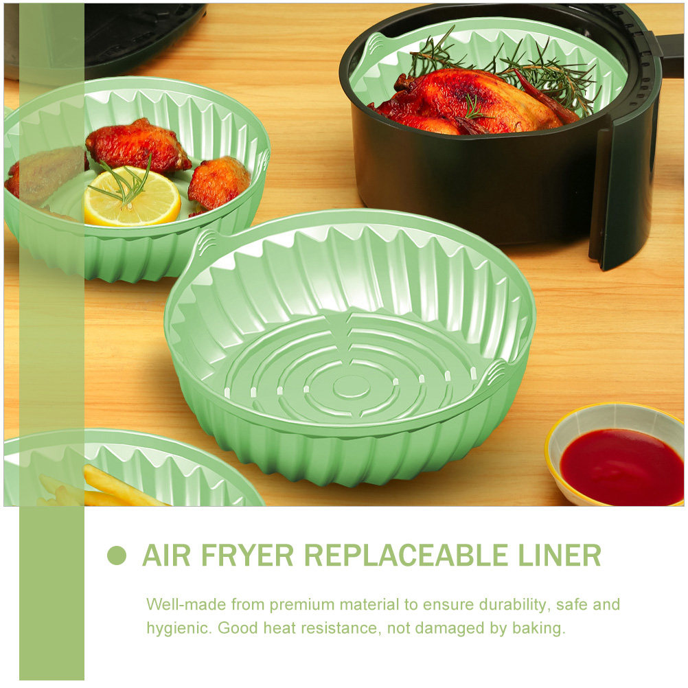 Round Silicone Air Fryer Bakin - Air Fryer Silicone Pot Liner recension och pris
