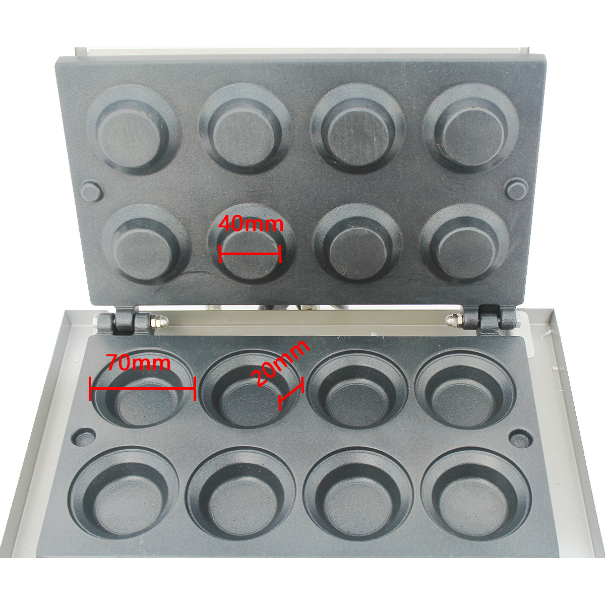HPH2O Commercial Non-stick Ele - Mini Waffle Maker Machine recension och pris