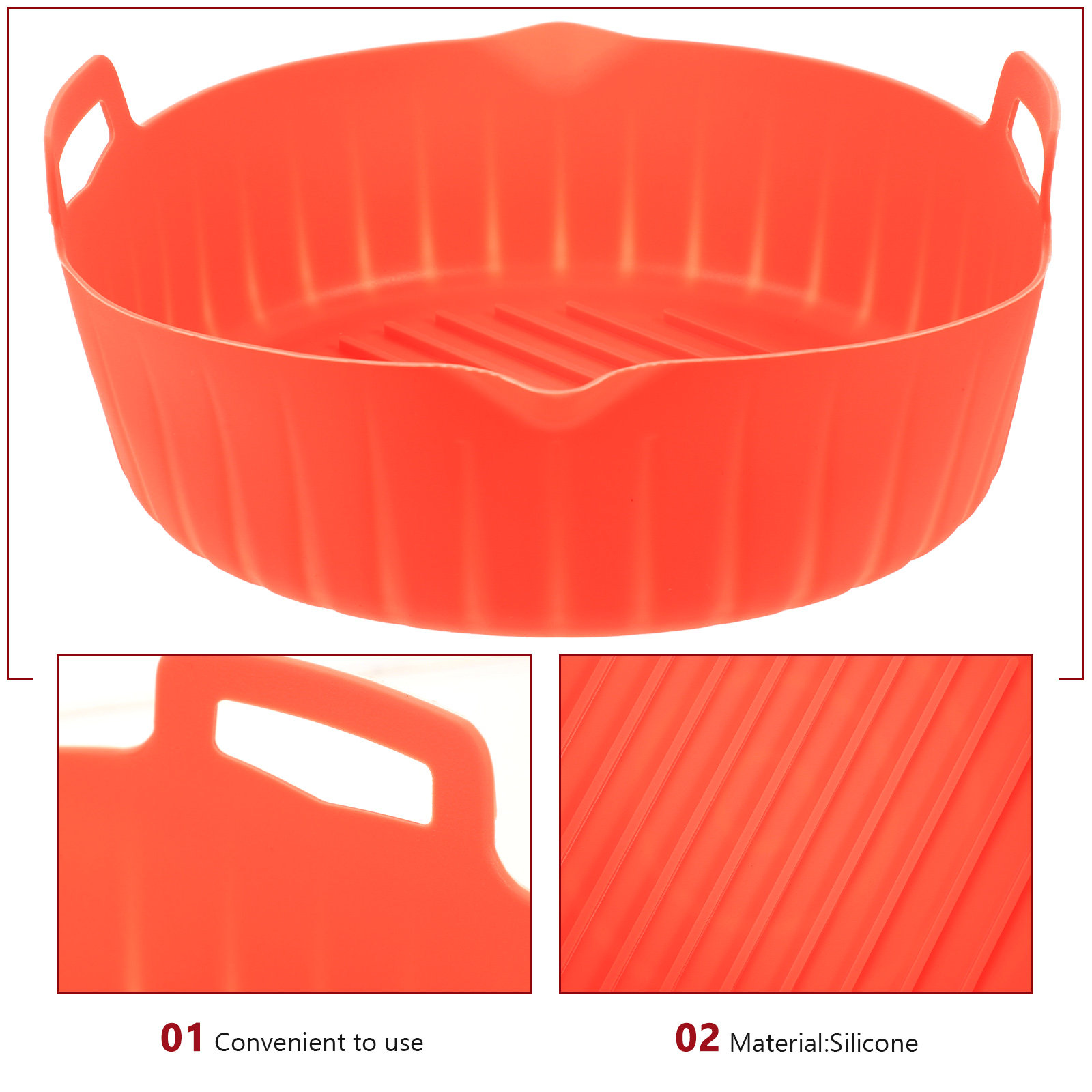 Air Fryer Silicone Pot Round N - Air Fryer Silicone Pot Liner recension och pris